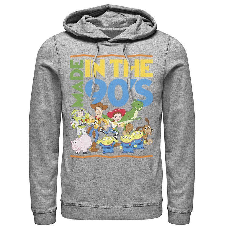 Disney / Pixar's Toy Story Men's Made in the 90's Hoodie, Size: Small, Athletic Grey Product Image