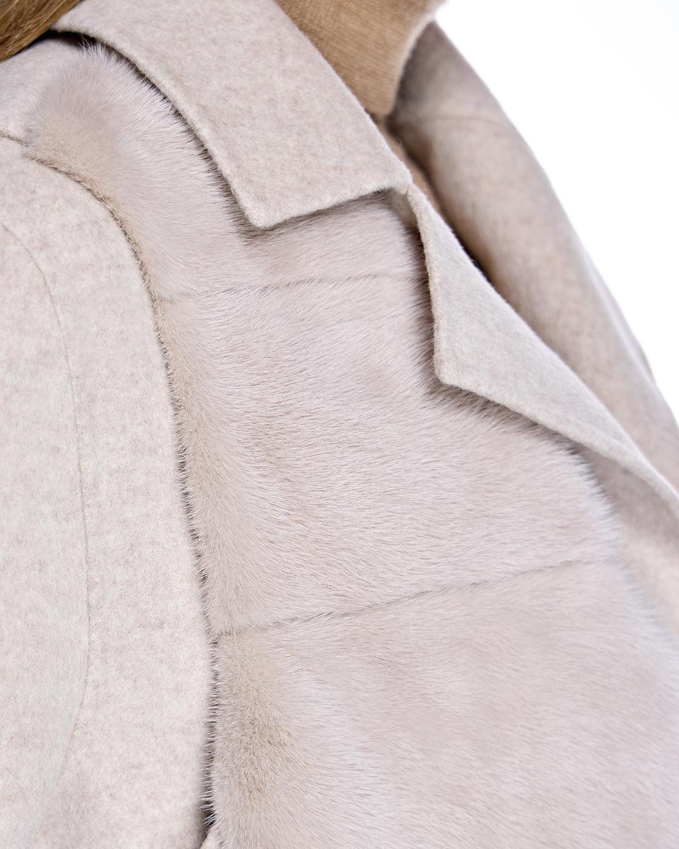 Maximilian Wool Jacket with Mink Vest Product Image