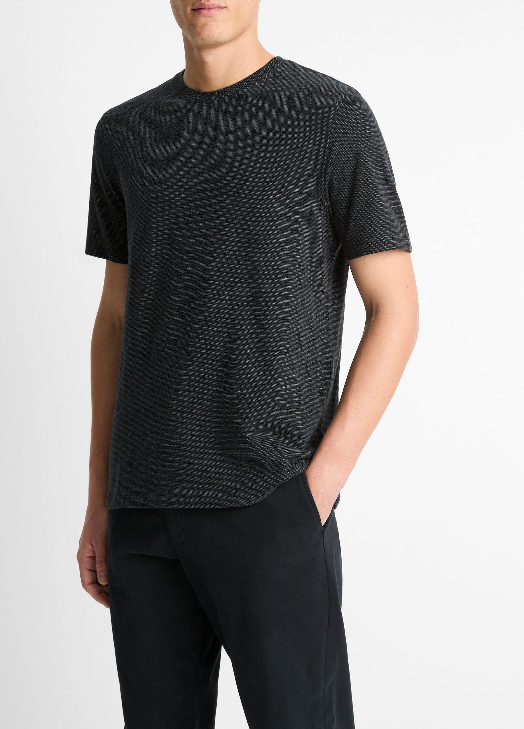 Birdseye Jacquard Pima Cotton T-Shirt Product Image