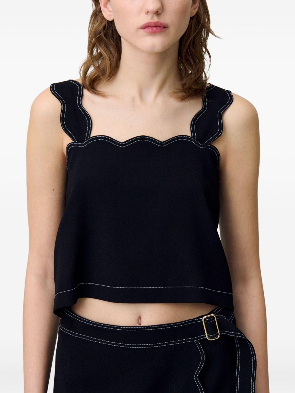 scallop-edge tank top Product Image