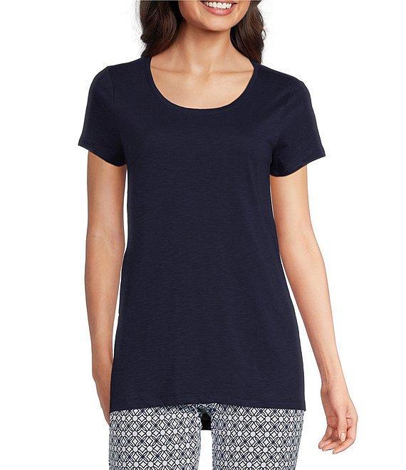 Lilly Pulitzer Etta Knit Scoop Neck Short Sleeve Tee Shirt Product Image