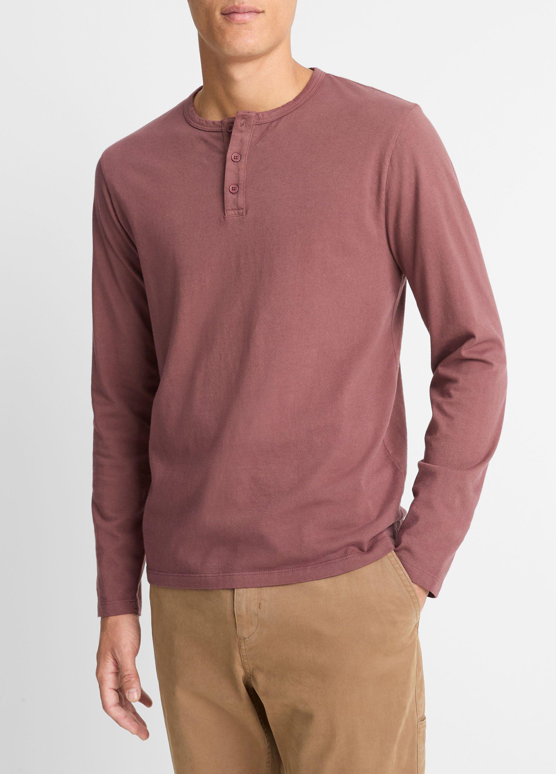 Garment Dye Cotton Long-Sleeve Henley Product Image