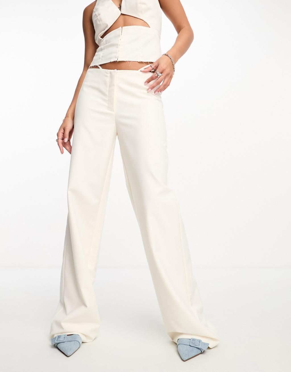 Kyo The Brand strappy waist detail pants Product Image