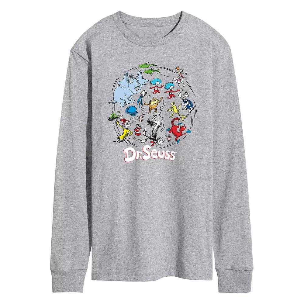 Men's Dr. Seuss Pattern Tee, Size: XXL, Gray Product Image