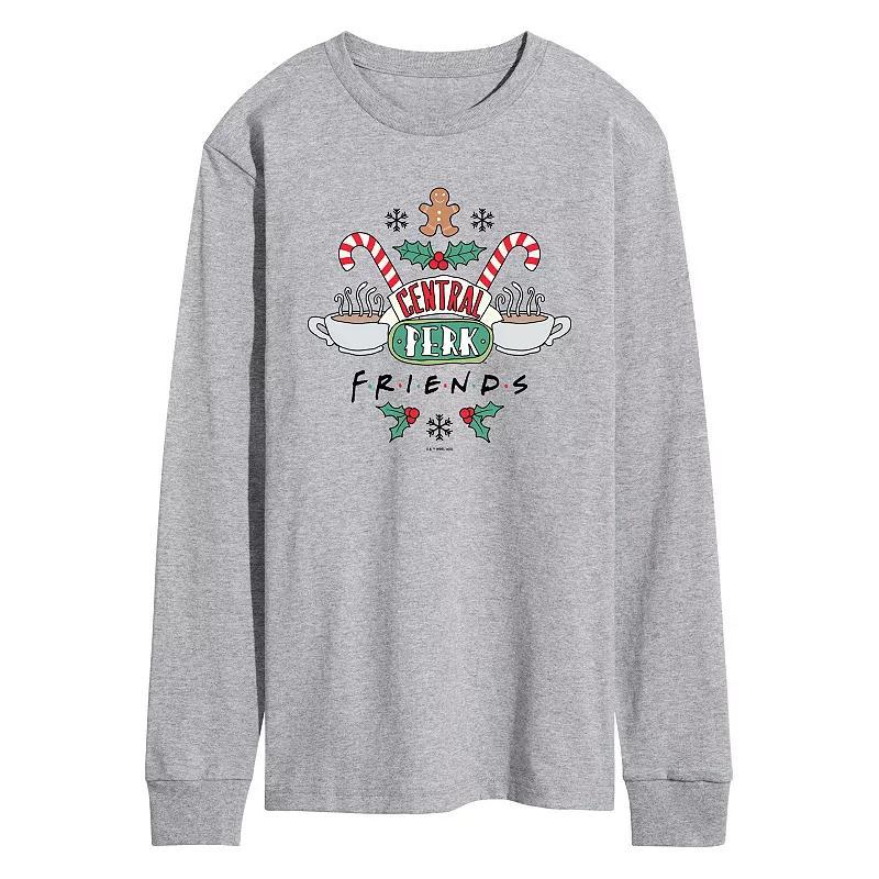 Men's Friends Holiday Central Perk Long Sleeve Graphic Tee,  Product Image