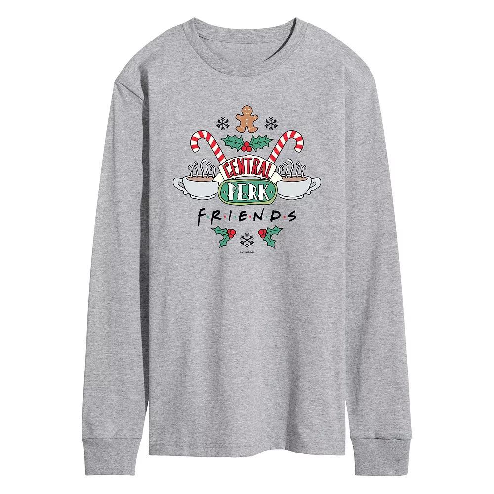 Men's Friends Holiday Central Perk Long Sleeve Graphic Tee,  Product Image