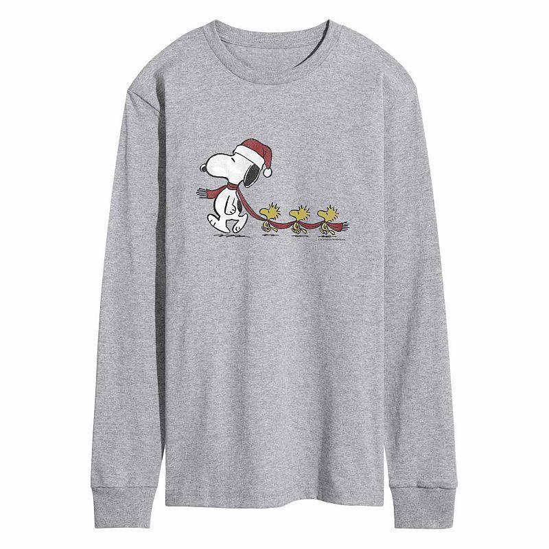 Men's Peanuts Line Up Tee, Size: XXL, Grey Grey Product Image