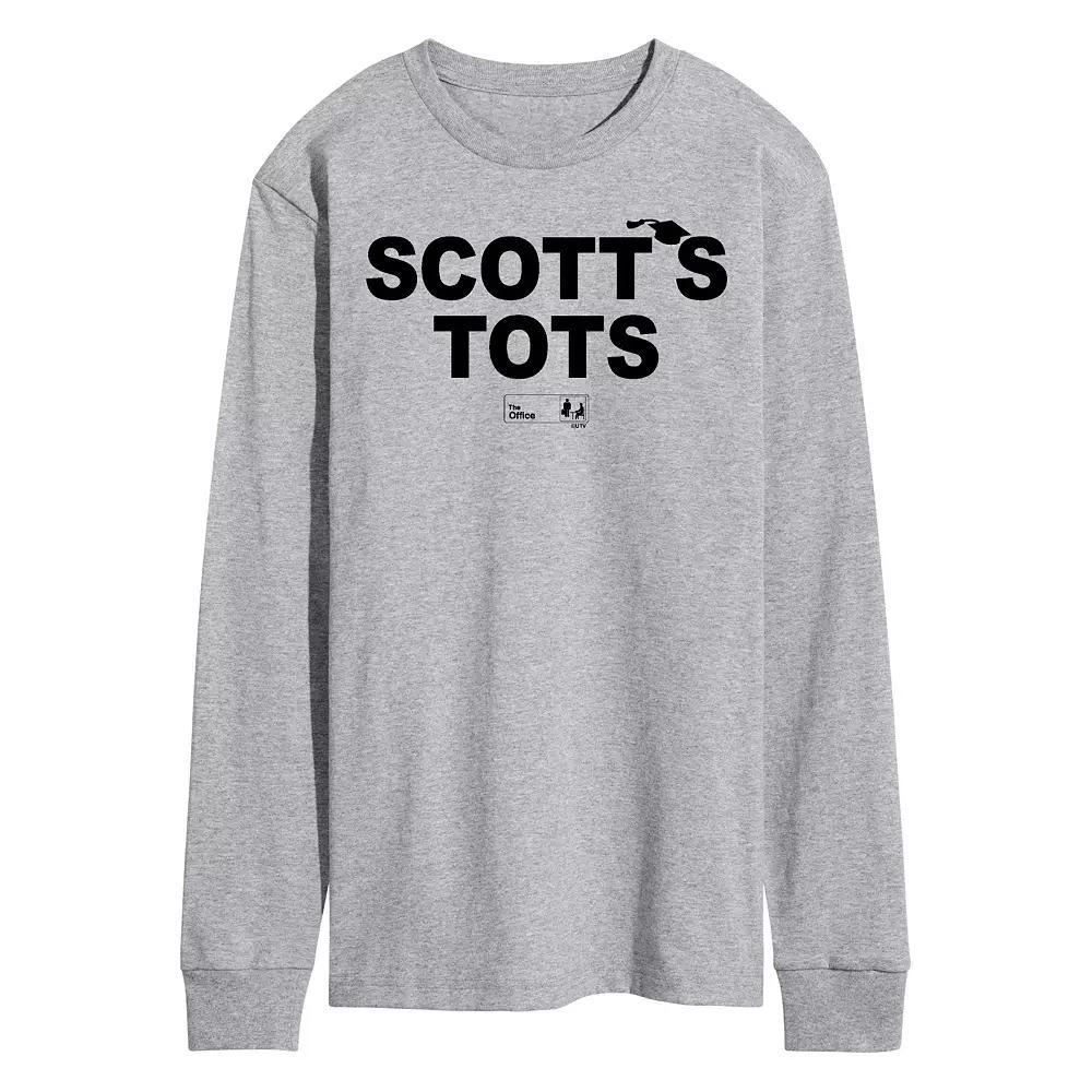 Men's The Office Scott's Tots Long Sleeve Tee, Size: Large, Gray Product Image