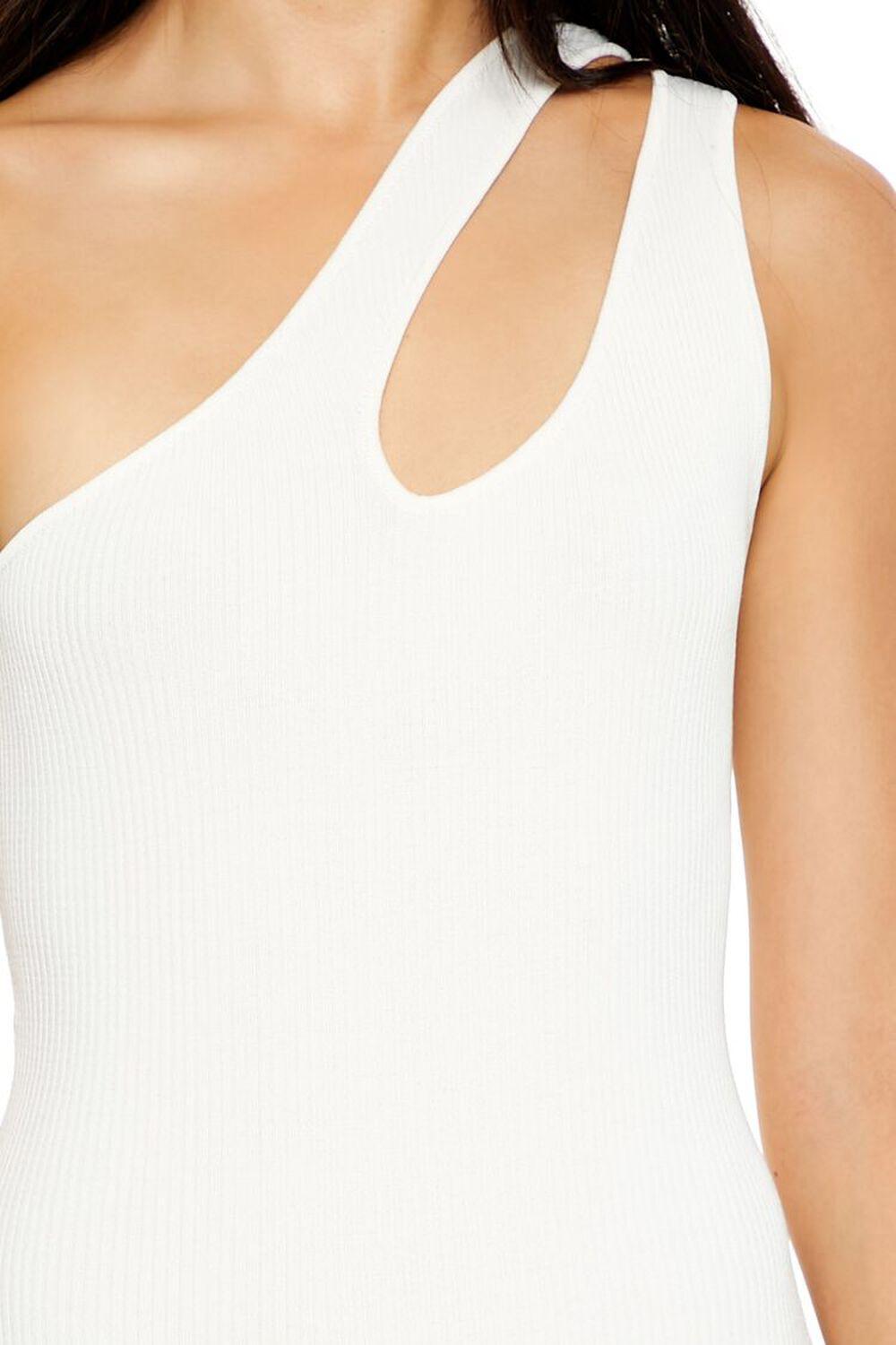 Sweater-Knit One-Shoulder Bodysuit | Forever 21 Product Image