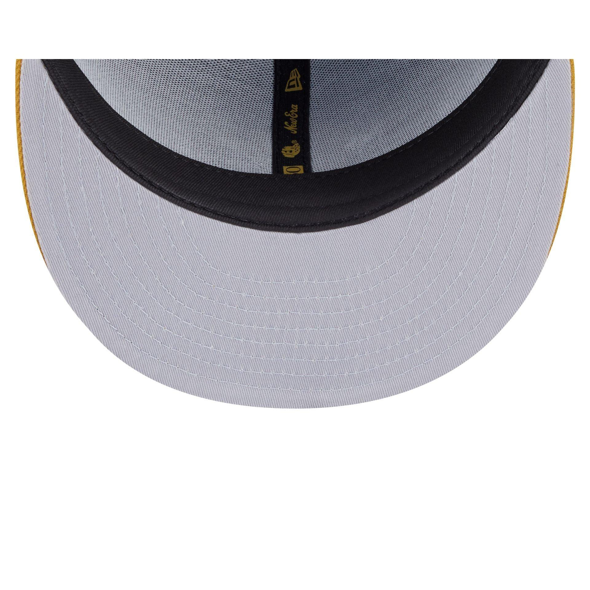 Cleveland Guardians Metallic Gold Logo 59FIFTY Fitted Hat Male Product Image
