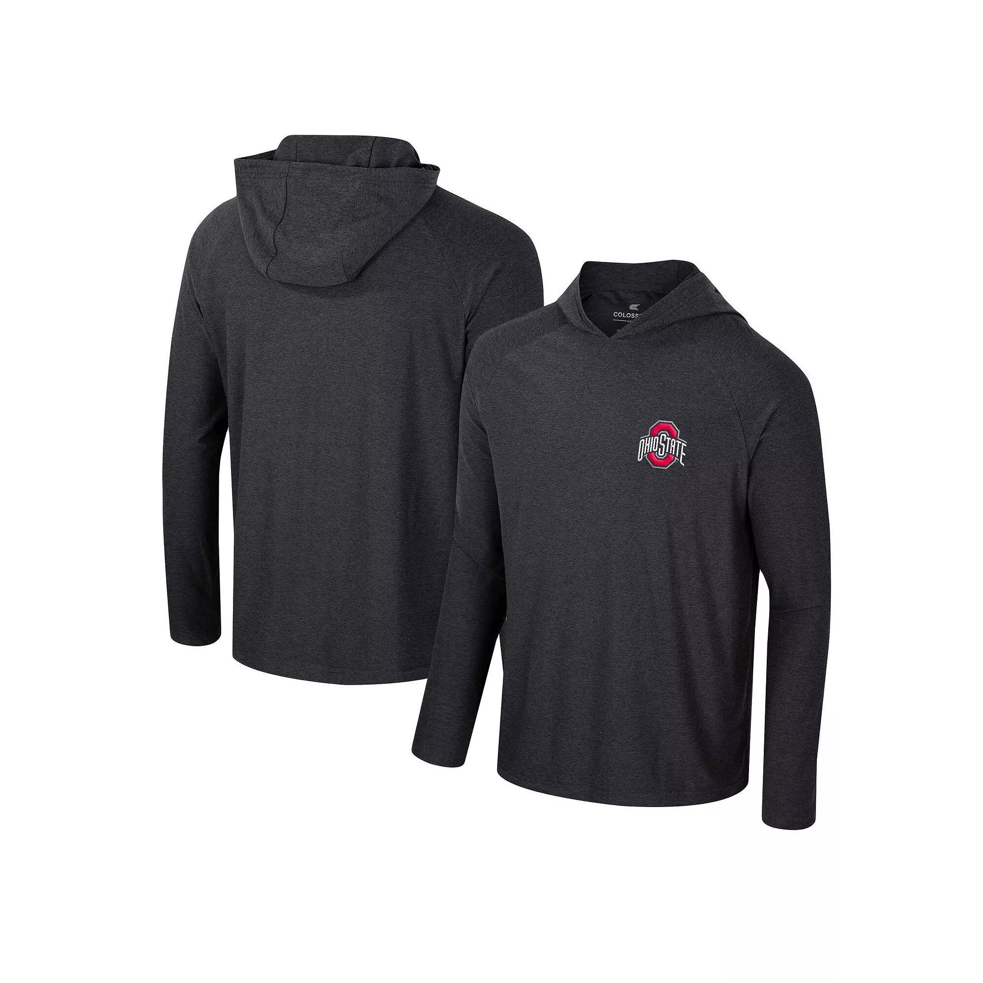 Men's Colosseum Navy Penn State Nittany Lions Cloud Jersey Raglan Long Sleeve Hoodie T-Shirt, Size: Small, Blue Product Image