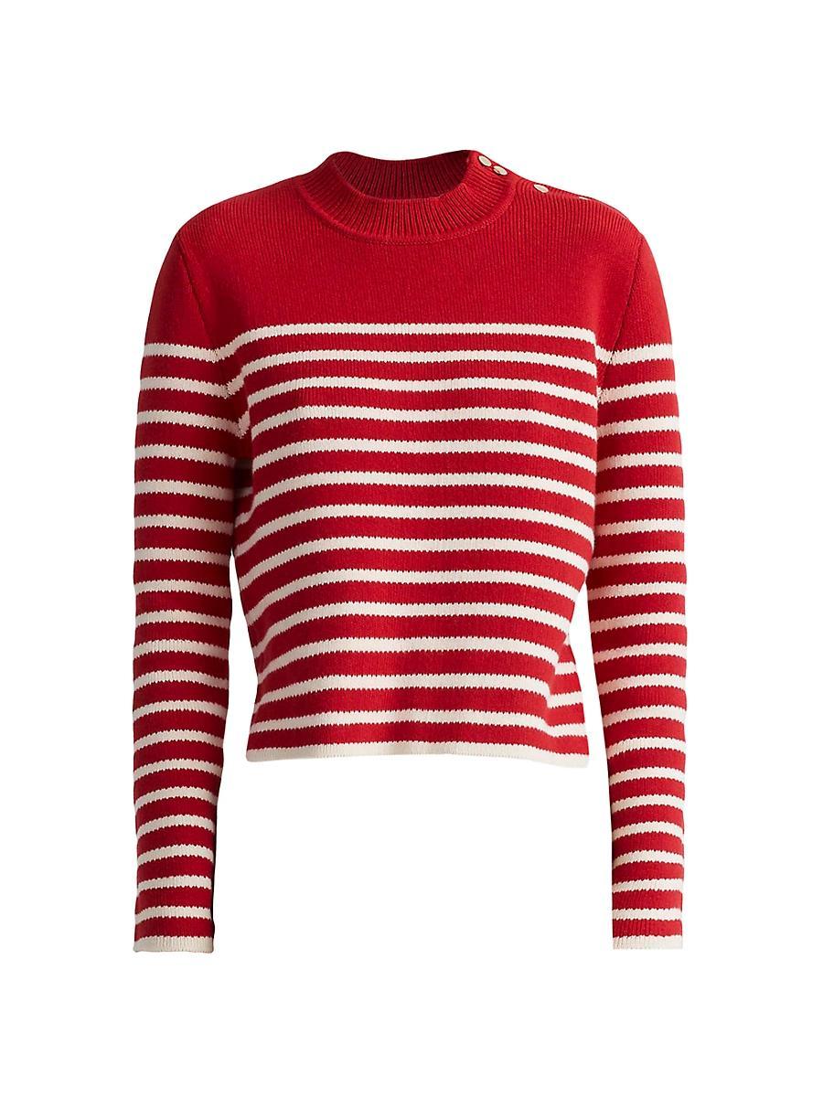 Womens Oz Striped Cotton-Blend Sweater Product Image