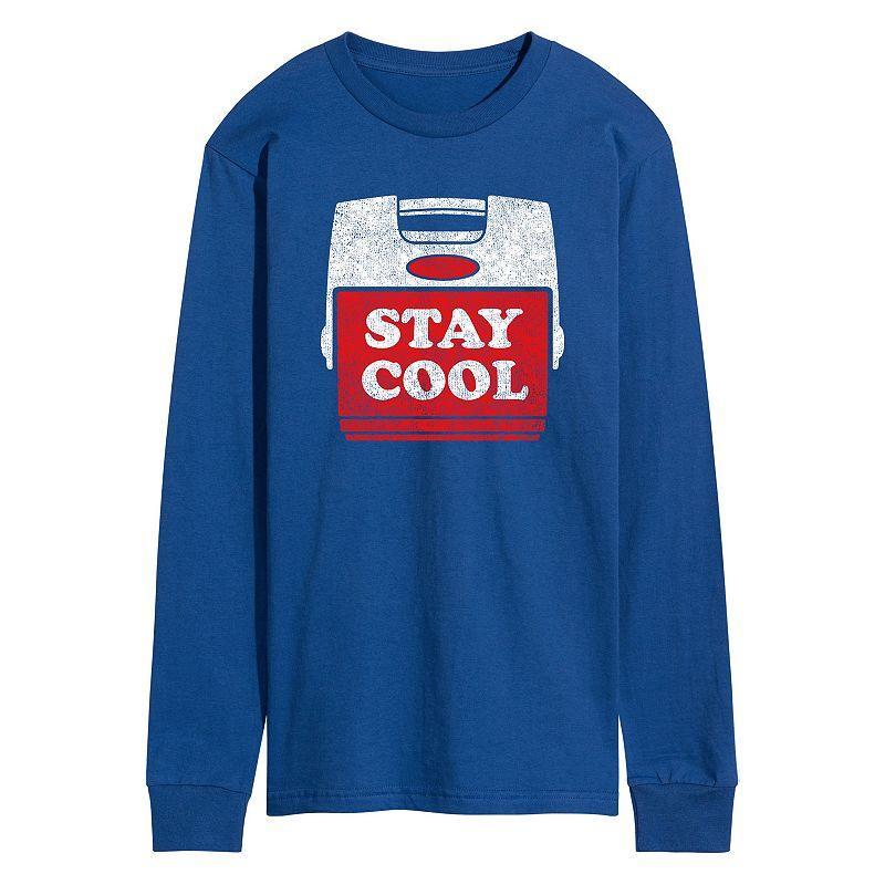 Men's Stay Cool Long Sleeve Tee, Size: XXL, Blue Product Image