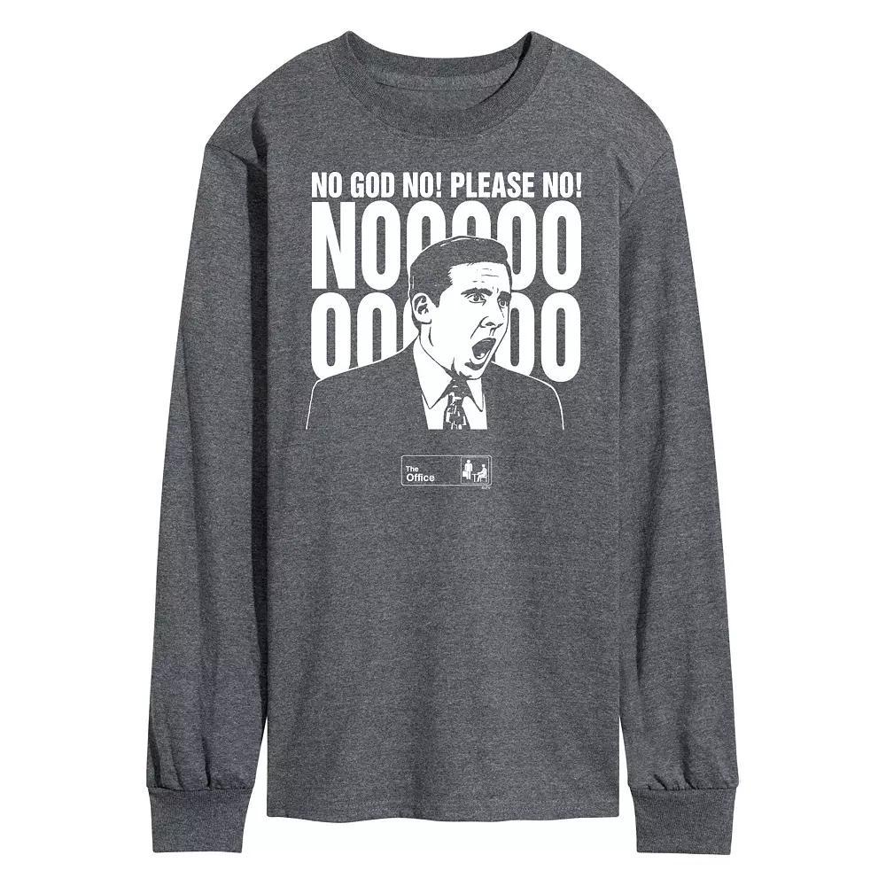 Men's The Office No God Please No Tee, Size: Medium, Gray Product Image