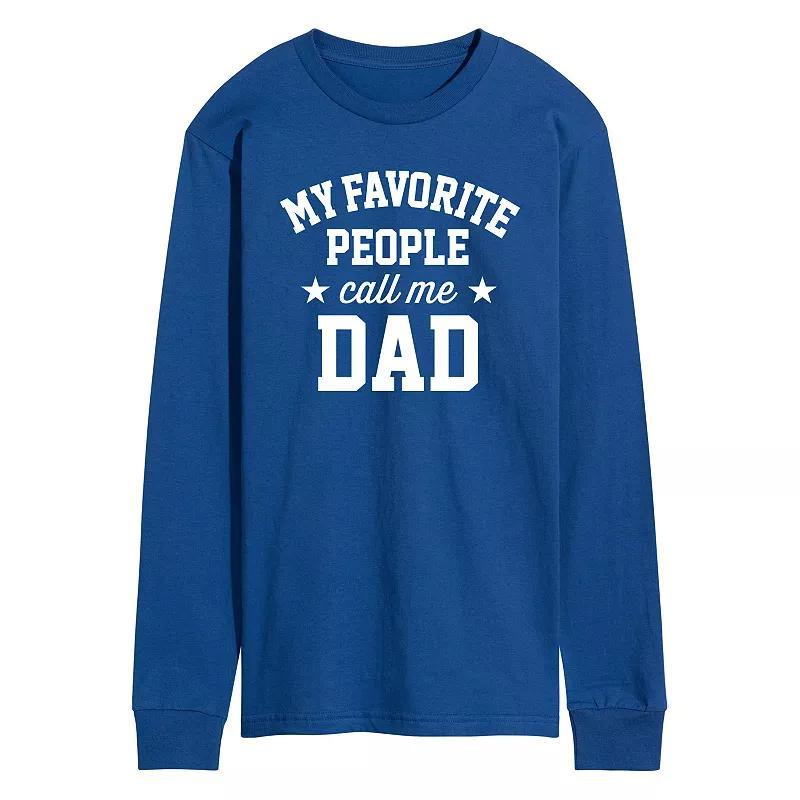 Men's My Favorite People Call Me Dad Long Sleeve, Size: Large, Black Product Image