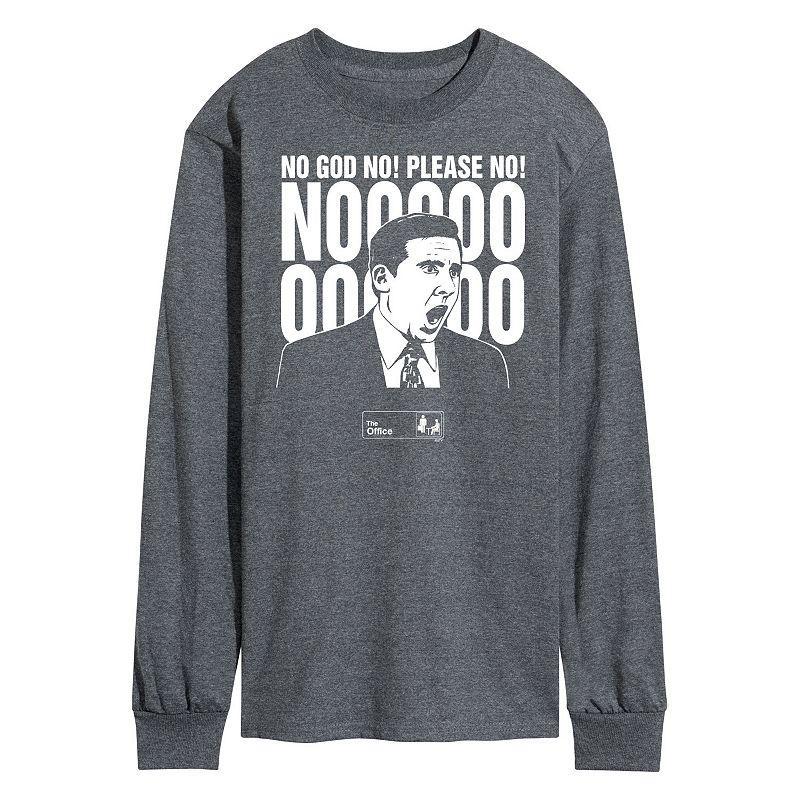 Men's The Office No God Please No Tee, Size: Medium, Gray Product Image