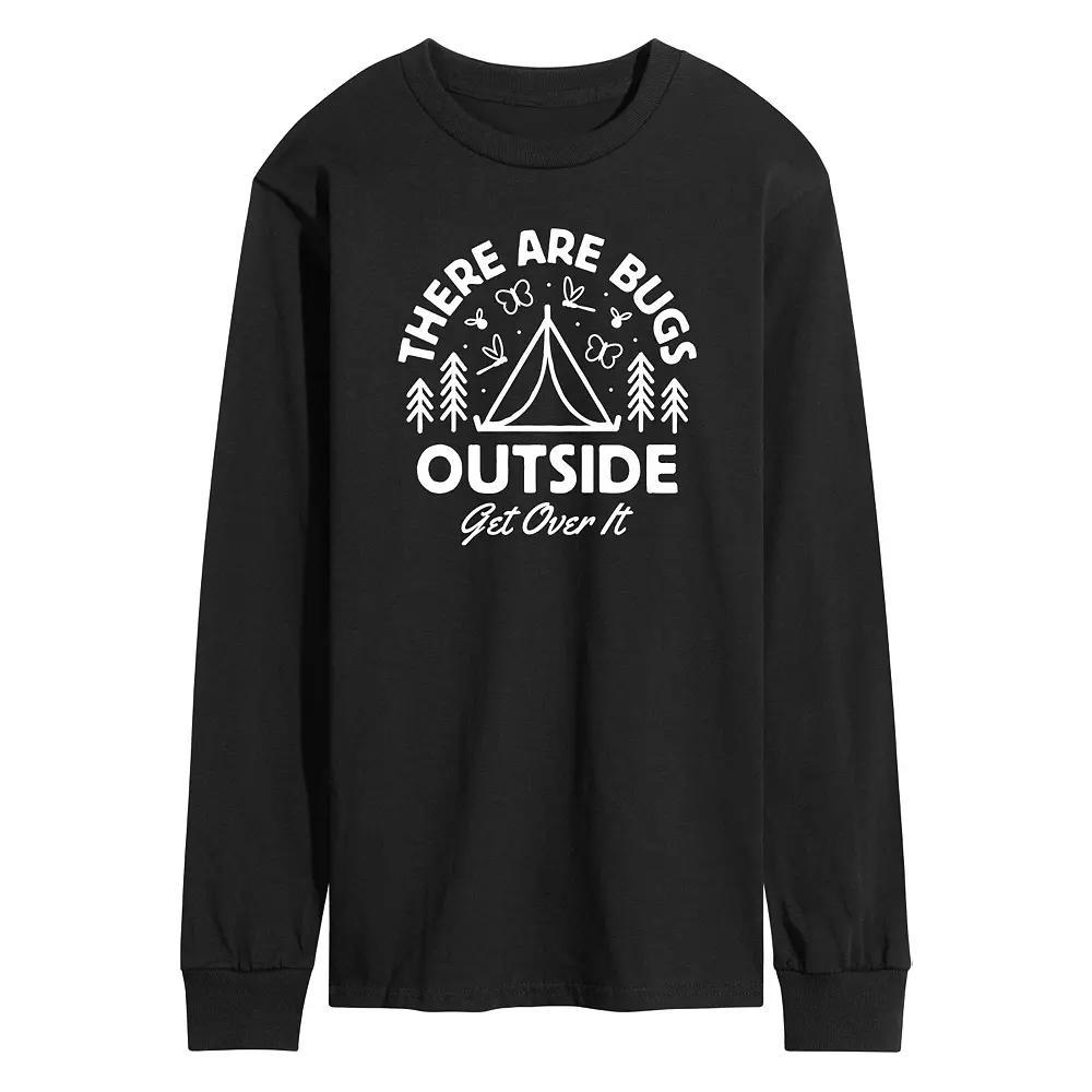 Men's There Are Bugs Outside Get Over It Long Sleeve Tee,  Product Image