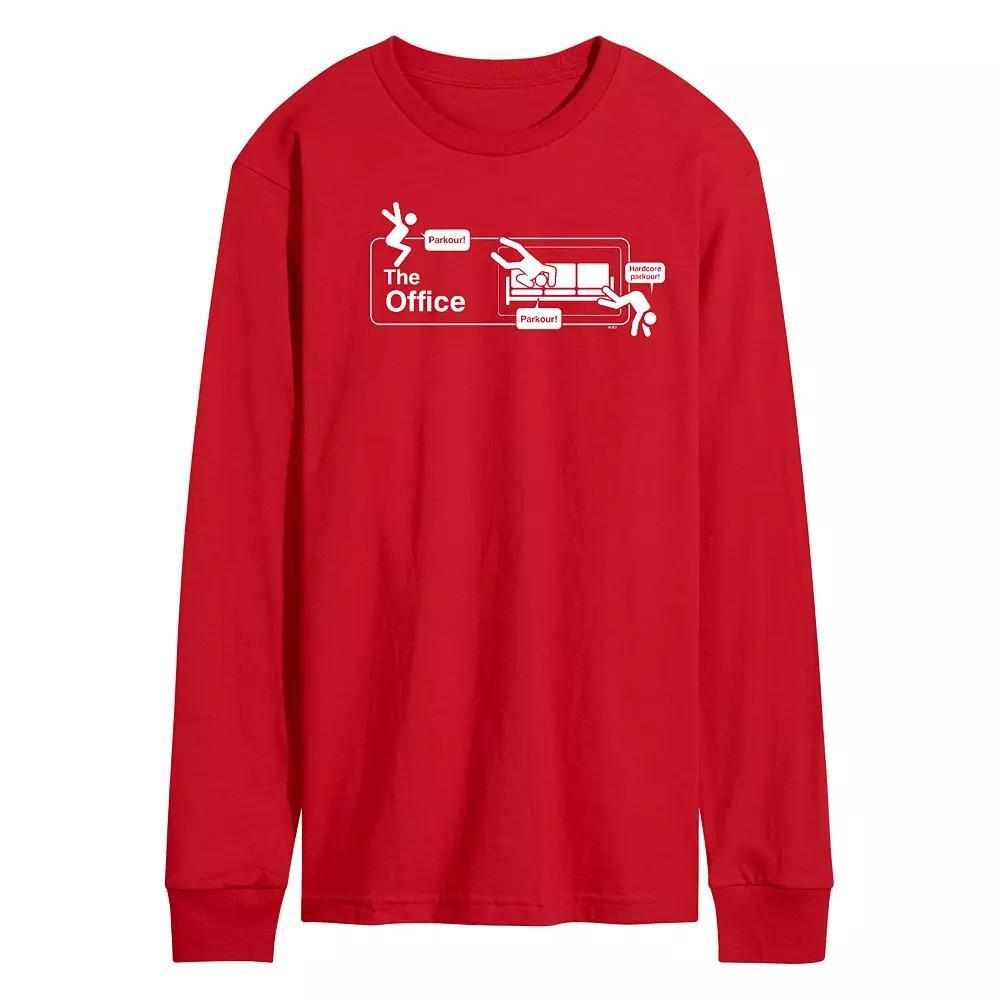 Men's The Office Parkour Logo Tee, Size: Large, Red Product Image