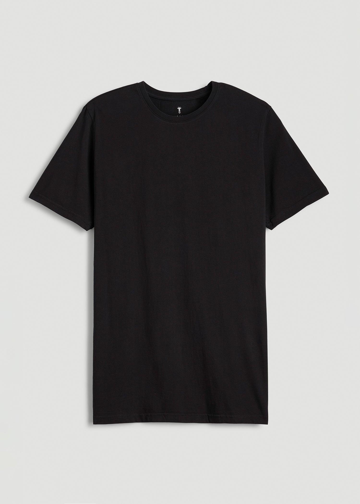 The Everyday Regular Fit Crewneck T-Shirt for Tall Men in Black Male Product Image