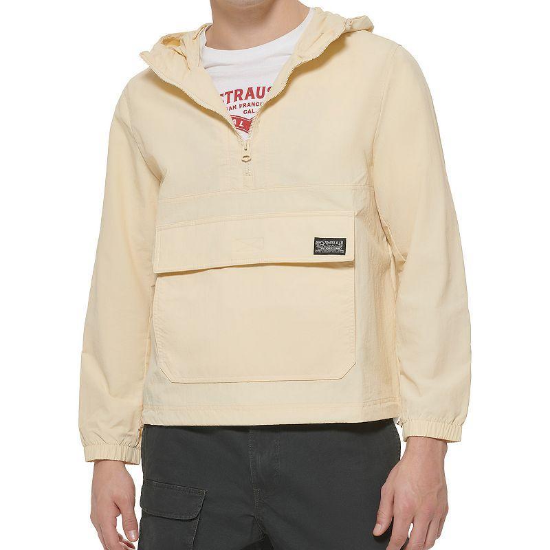 Mens Levis Pullover Jacket with Hood Brown Product Image