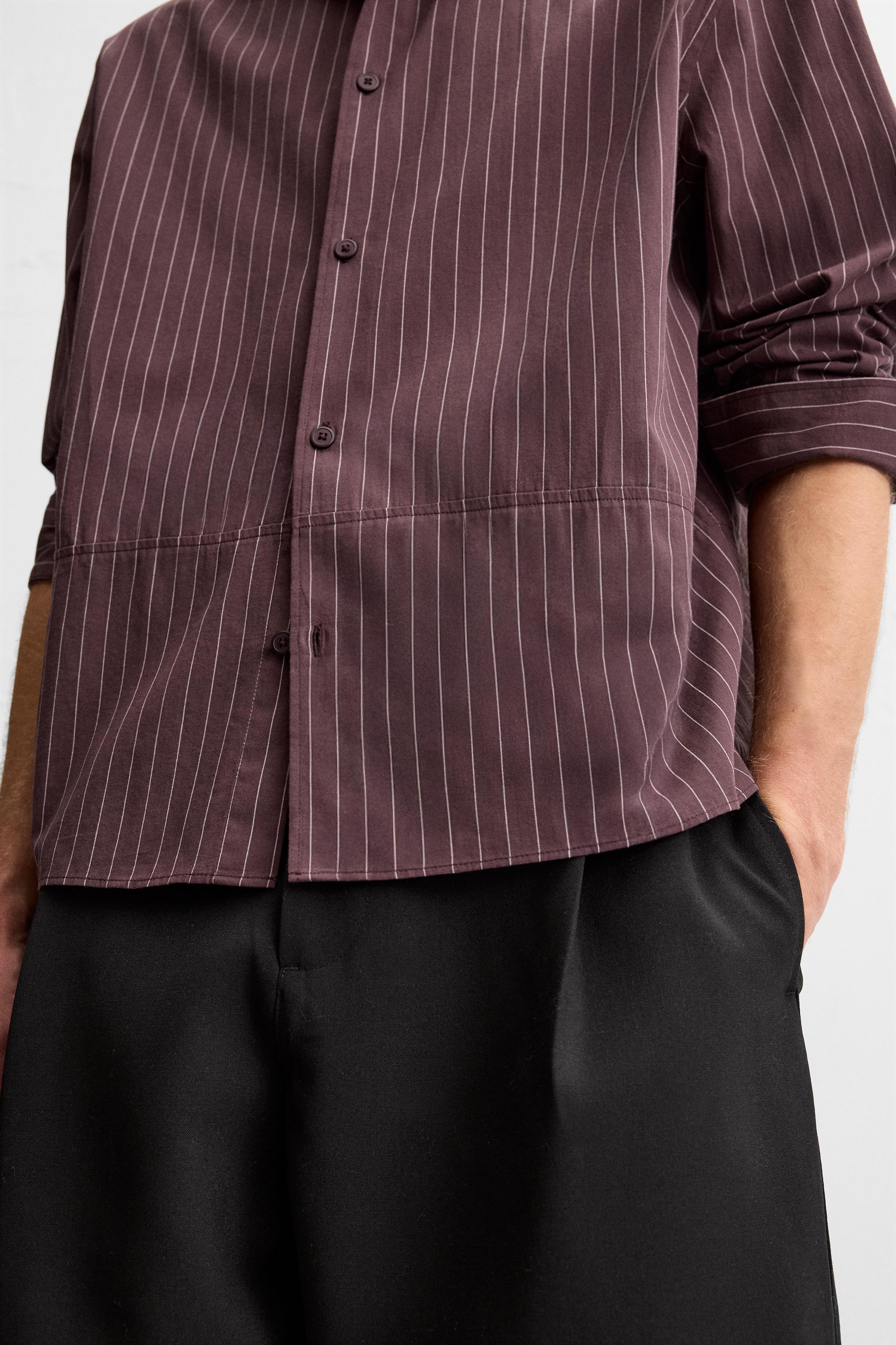 STRIPED COTTON SHIRT Product Image