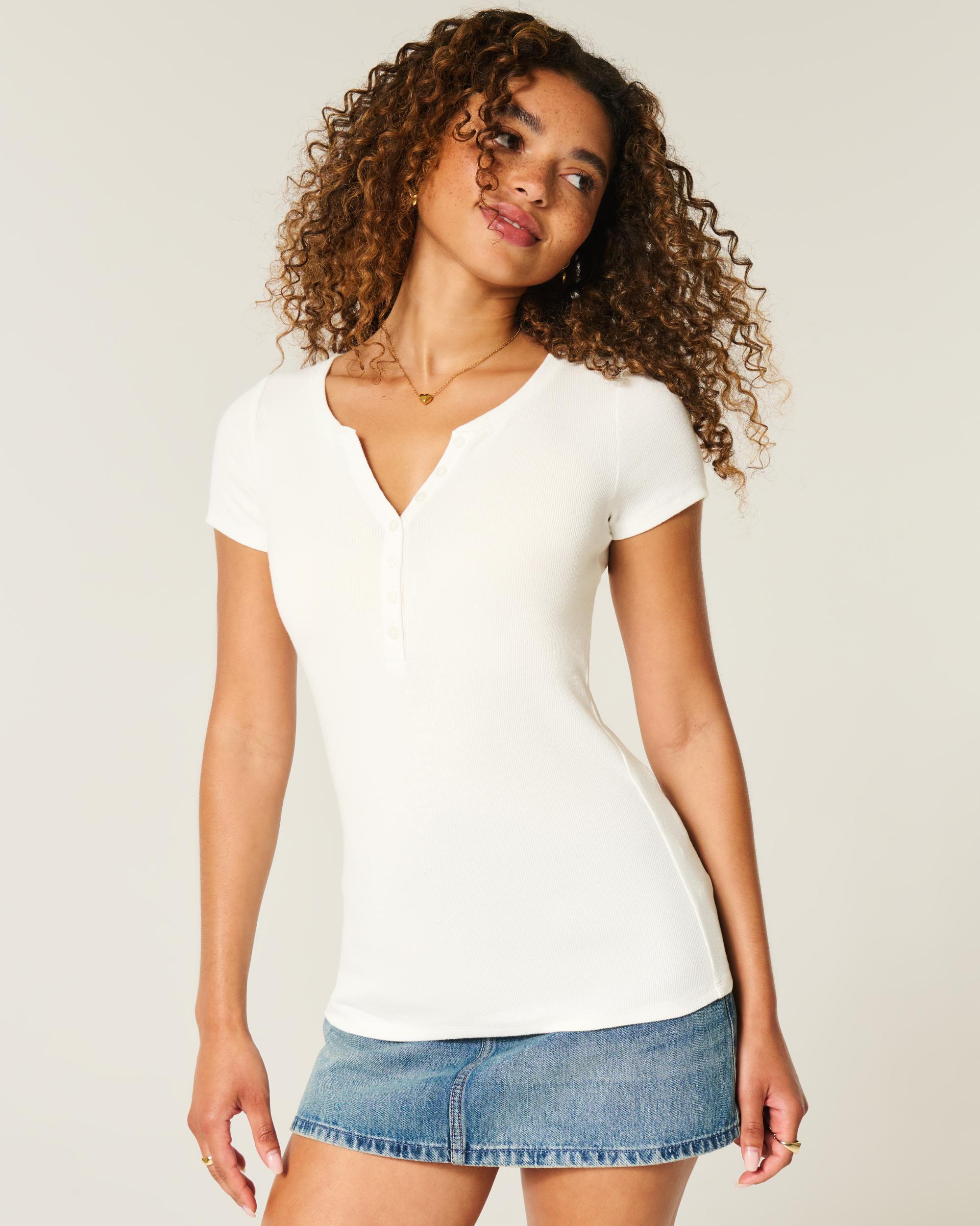 Short-Sleeve Henley Product Image