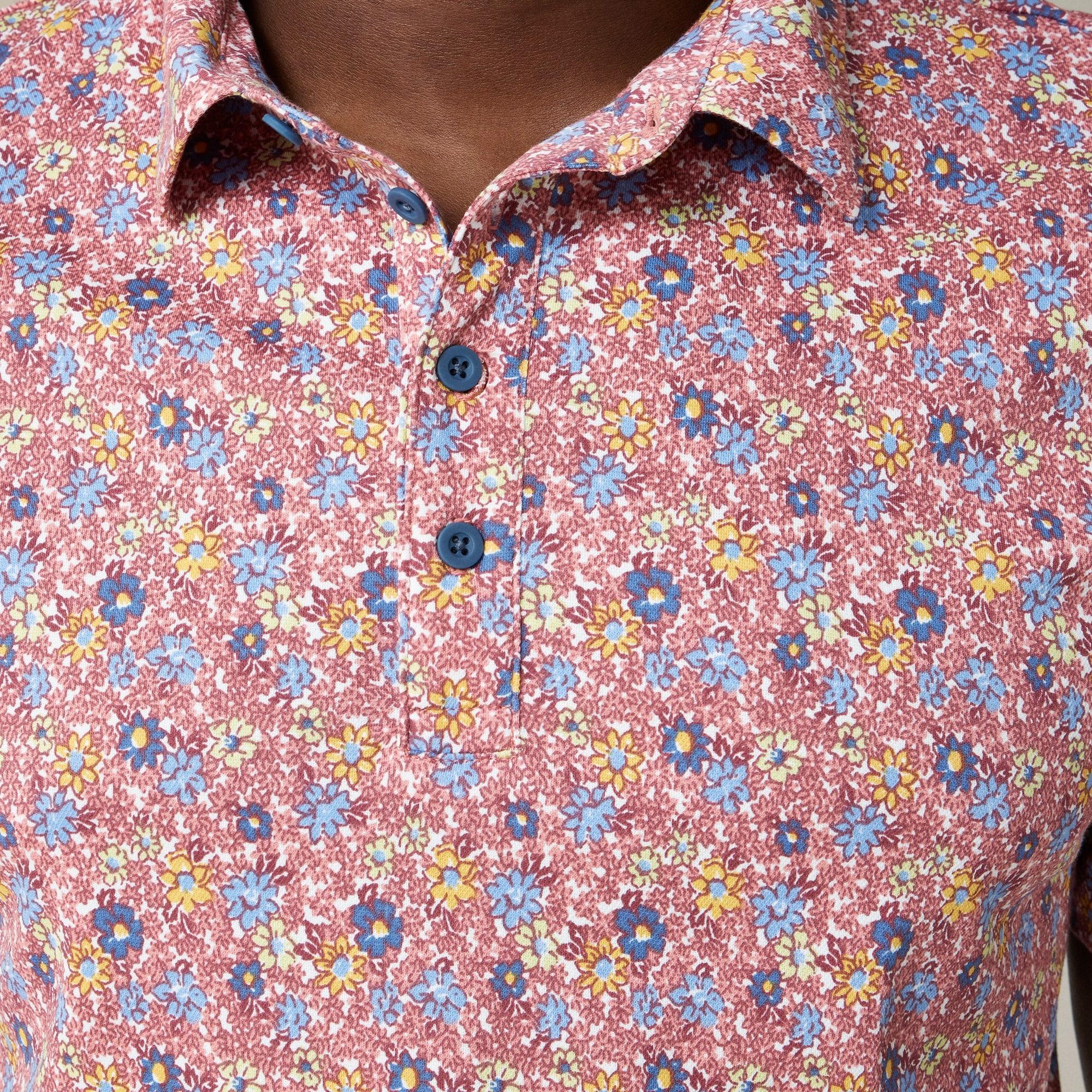 Performance polo shirt with COOLMAX® in print Product Image