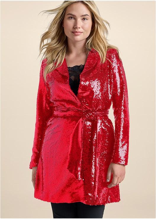 Allover Sequin Blazer Product Image