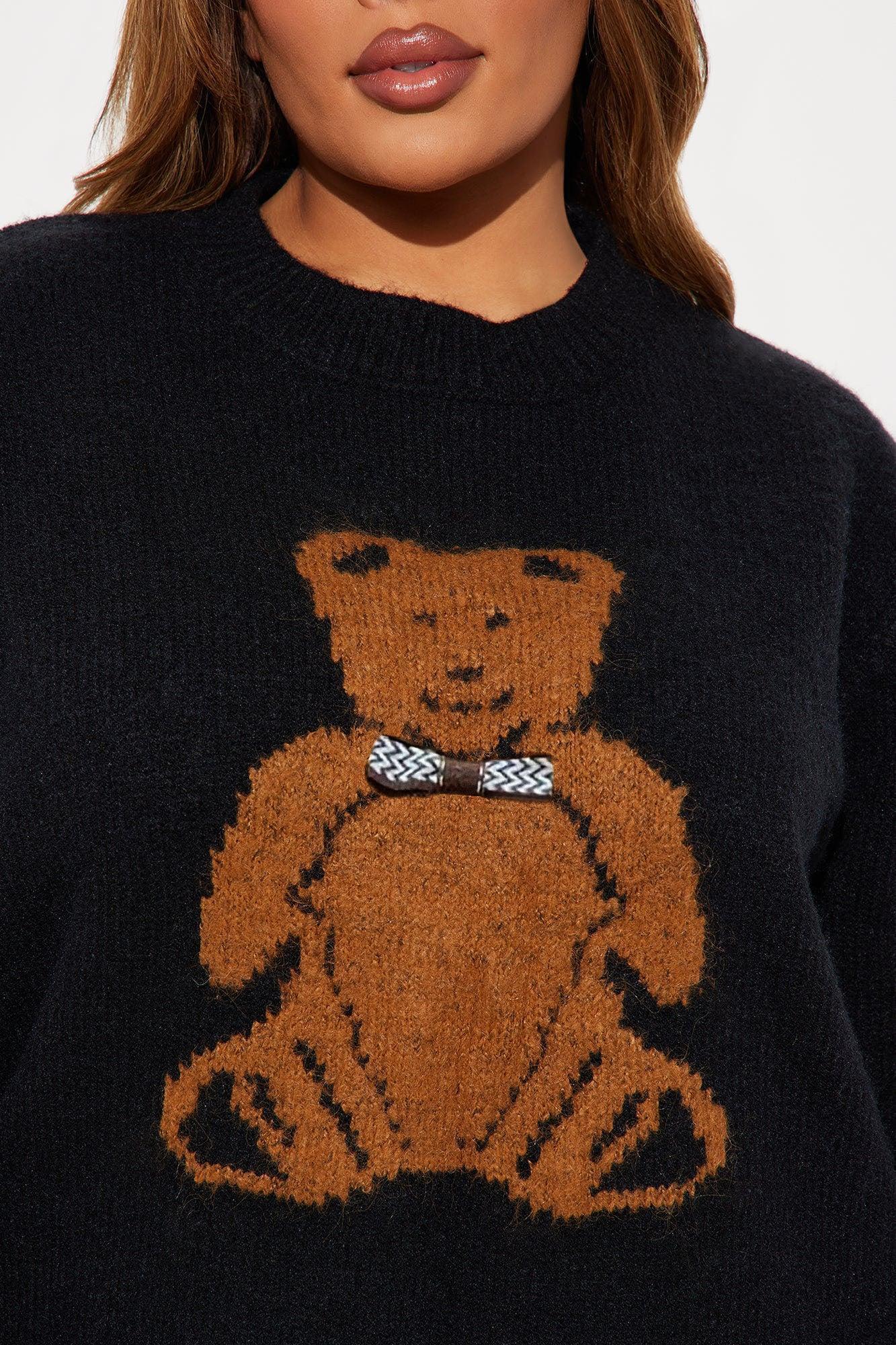 Boss Bear Sweater - Black/Brown Product Image