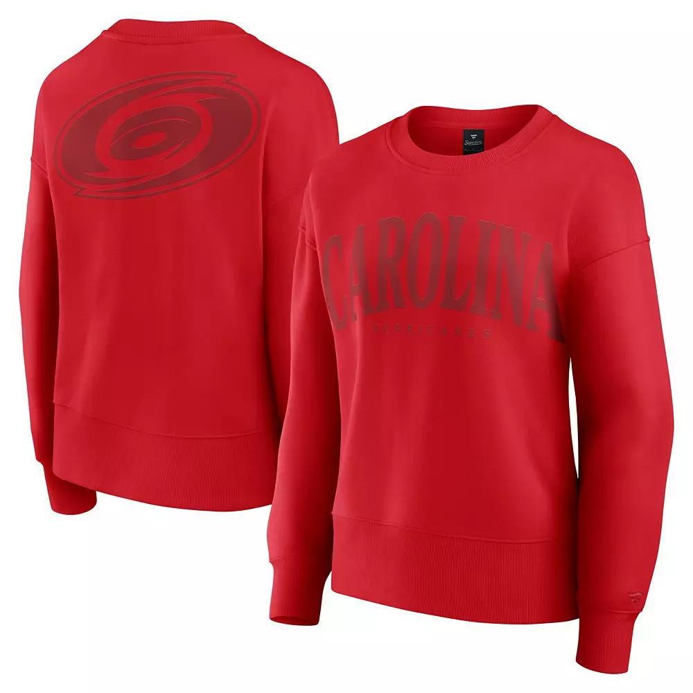 Women's Fanatics Red New Jersey Devils Elements Flow Pullover Sweatshirt,  Product Image