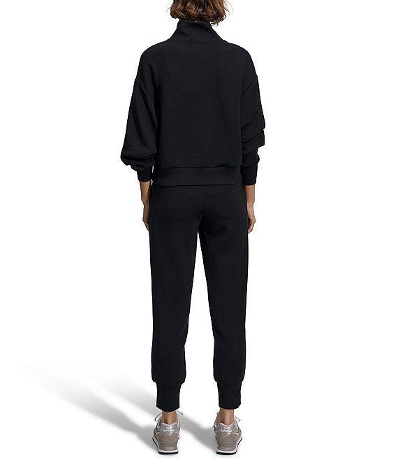 Varley Davidson DoubleSoft® Coordinating Stand Collar V-Neck Quater Zip Long Sleeve Sweat Jacket Product Image