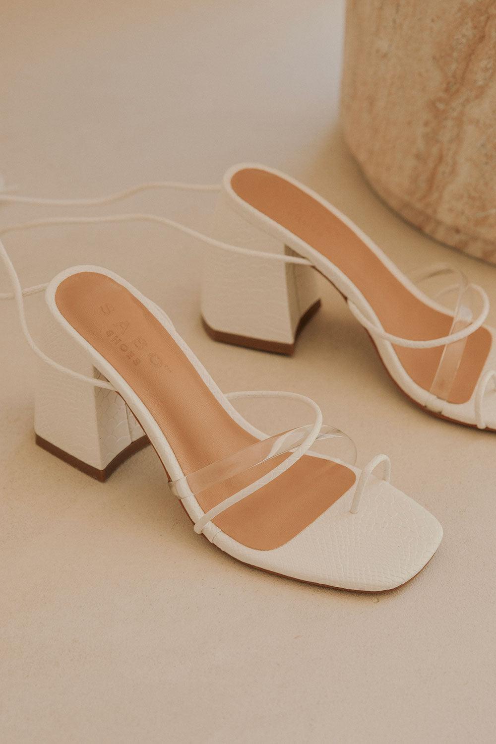 Ariyah Heels - White Product Image