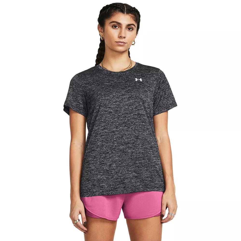 Women's Under Armour Tech™ Short Sleeve Tee, Size: XL, Black Heathered Product Image