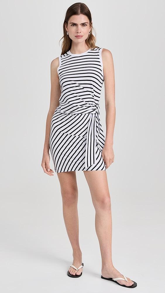 ATM Anthony Thomas Melillo Classic Jersey Stripe Sleeveless Twist Dress | Shopbop Product Image