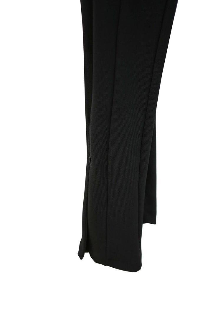 Black Ribbed Leggings Product Image