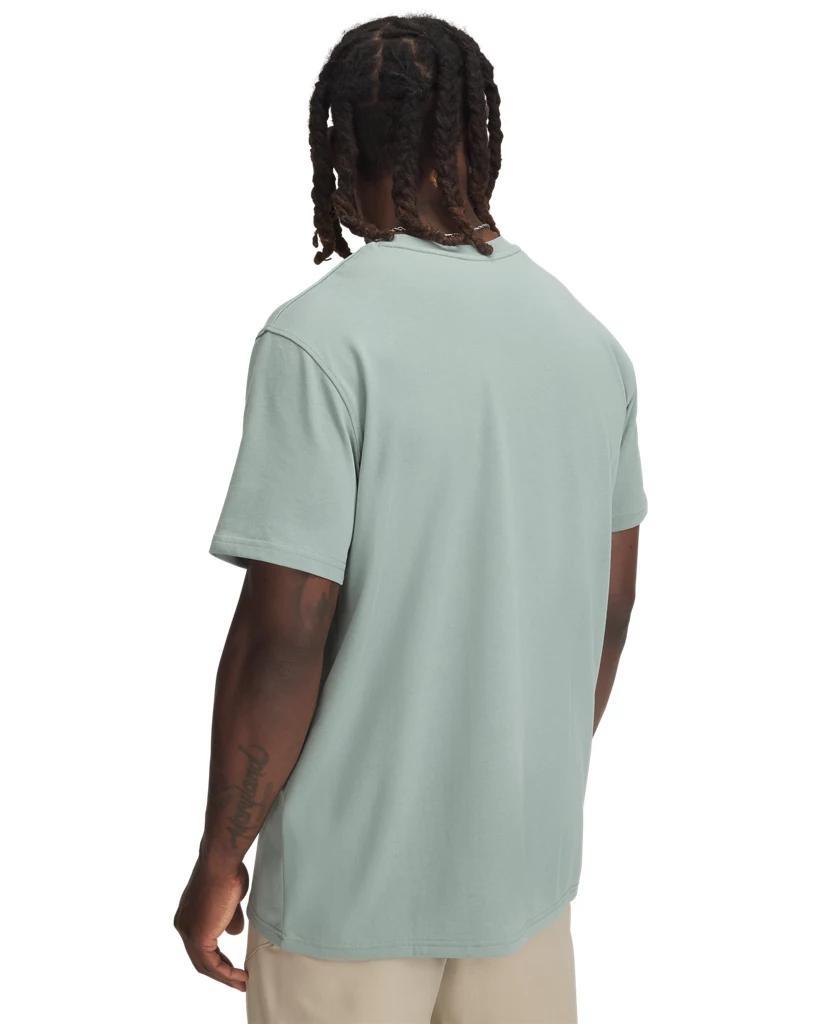 Men's UA Logo Embroidered Heavyweight Short Sleeve Product Image