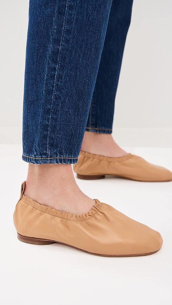 Mansur Gavriel Glove Ruched Ballerina Flats | Shopbop Product Image