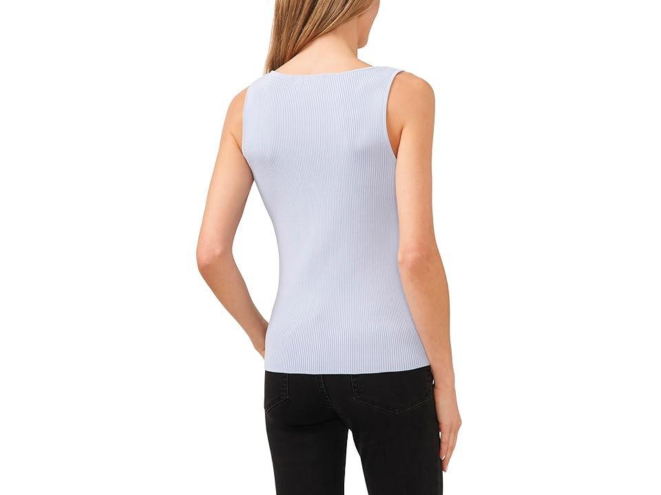 CeCe Heart Neckline Ribbed Tank (Kentucky Blue) Women's Sweater Product Image