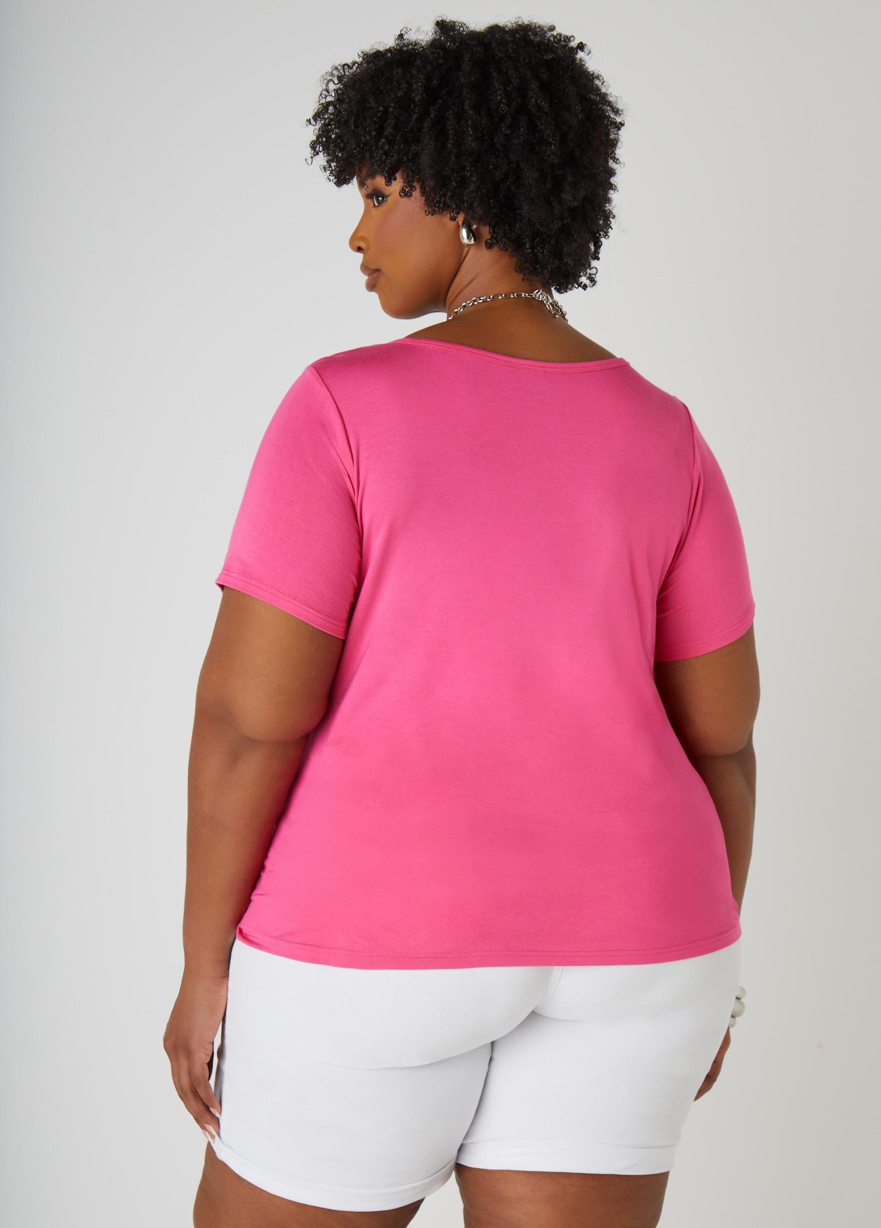 Plus Size The Basic Jersey Tee Ashley Stewart Product Image