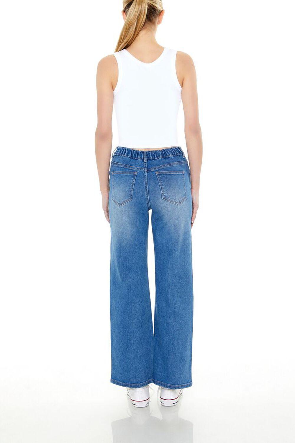 Rhinestone Wide-Leg Jeans | Forever 21 Product Image