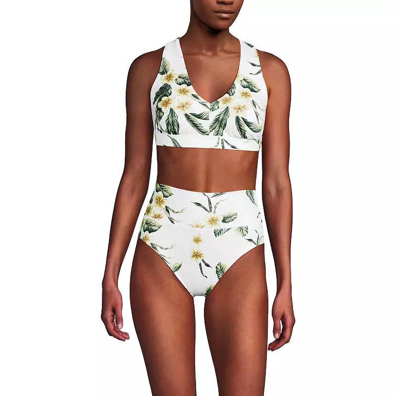 Women's Lands' End V-Neck Tankini & High Waisted Bottom 2-pc. Swimsuit Set,  Product Image