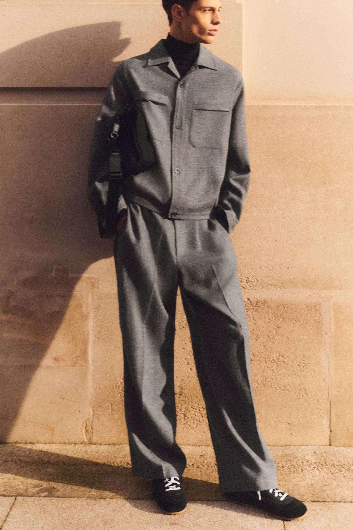 WOOL-FLANNEL OVERSHIRT Product Image