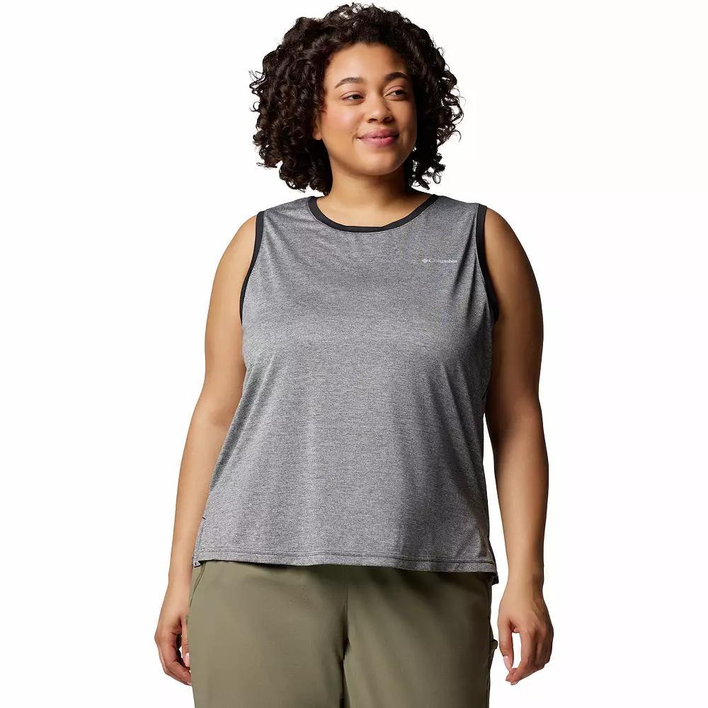 Plus Size Columbia Bluevista Hill™ Omni-WICK™ Tank Top, Women's, Size: 1XL, Black Grey Product Image