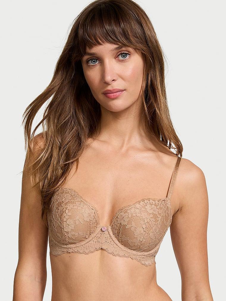 Lace Lightly Lined Classic Coverage Demi Bra Product Image