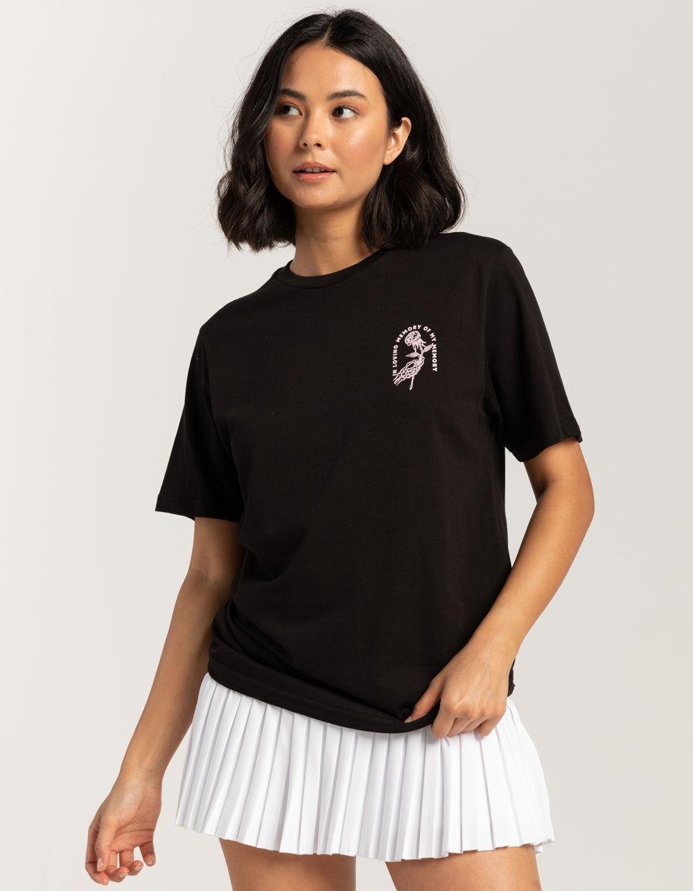 LAST CALL CO. In Loving Memory Of My Memory Womens Boyfriend tee - BLACK Product Image