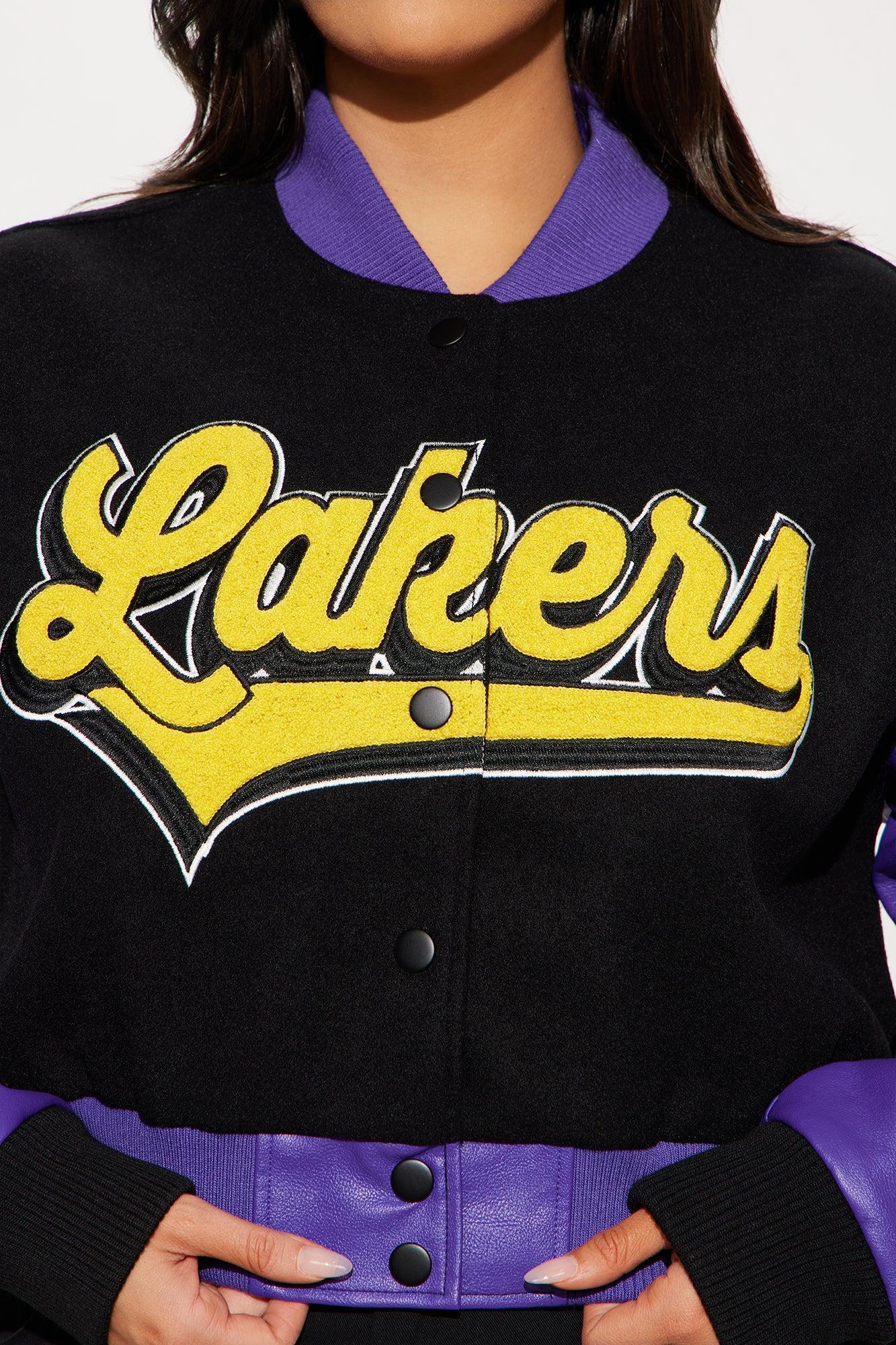 Lakers Legacy Bomber Jacket - Black Product Image
