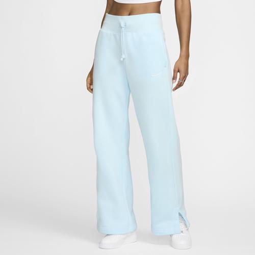 Nike Womens Nike Phoenix High Rise Wide Pants - Womens Glacier Blue/Sail Product Image