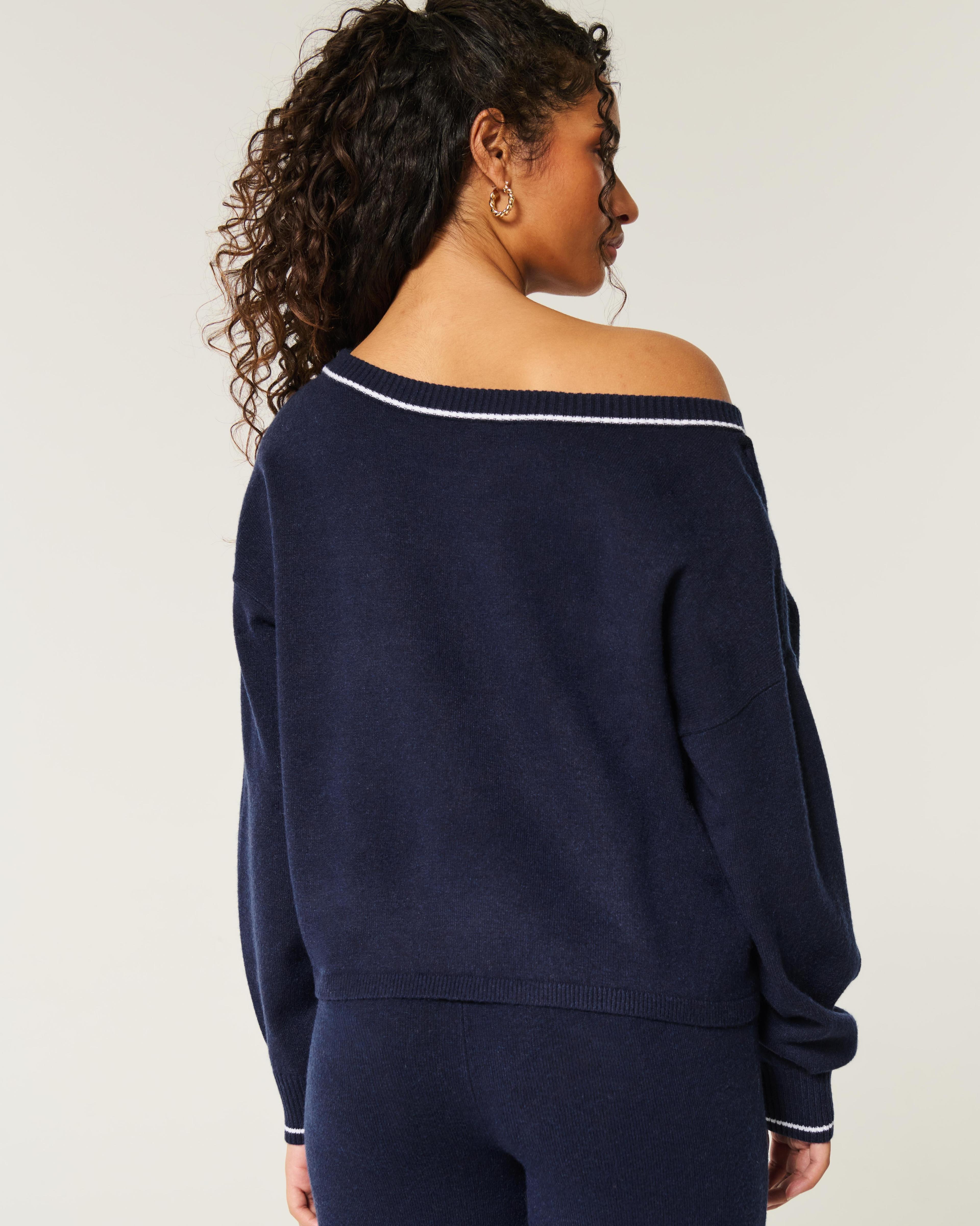 Gilly Hicks Cozy Off-the-Shoulder Sweater Product Image