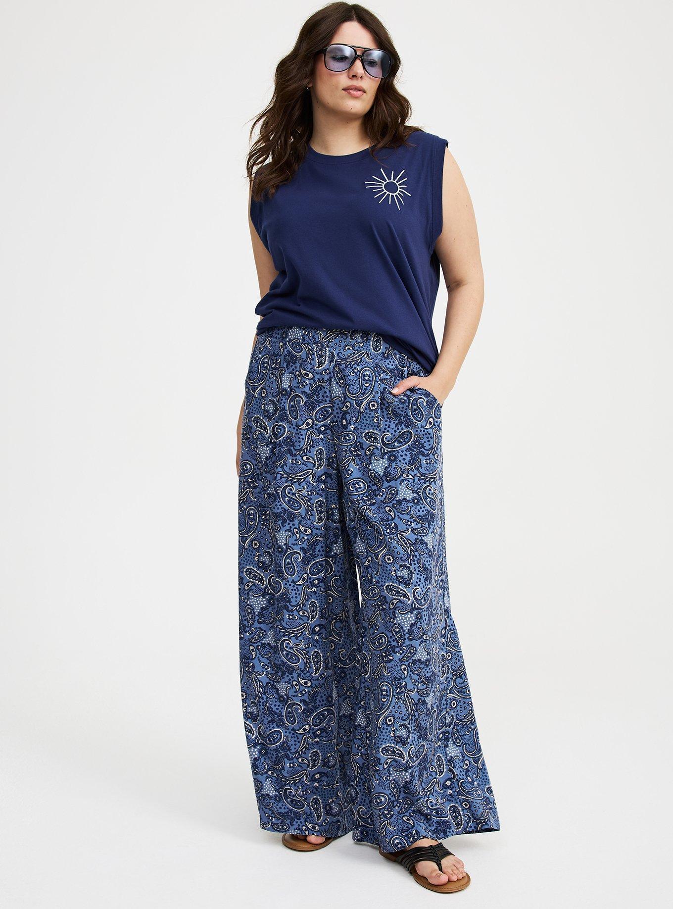 Pull-On Wide Leg Pant Product Image