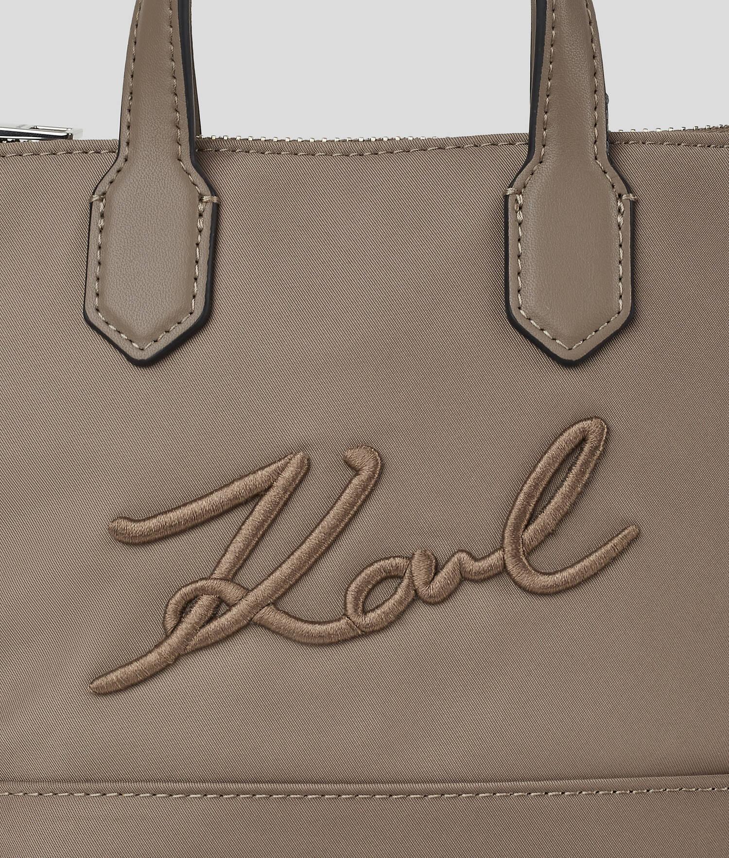 K/SIGNATURE NYLON SMALL TOTE BAG Product Image